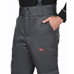 Костюм РОСТ-АРКТИКА куртка, брюки, т.серый с васильковым и СОП 50 мм