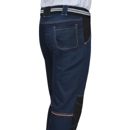 Брюки ШАТЛ-РОСС с ремнем синие с черным, 80% х/б, пл. 260 г/кв.м