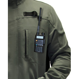 Костюм ТРИТОН куртка, брюки хаки с черным тк.Кошачий глаз