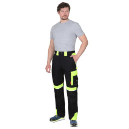 Костюм ОНИКС куртка, брюки черные с лимонным