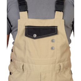 Костюм летний ВЕСТ-ВОРК куртка кор., п/к бежевый с черным пл. 275 г/кв.м