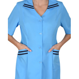 Костюм ЖЕНЕВА женский светло-голубой с тёмно-синим (СТ)