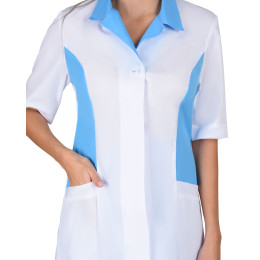 Костюм ФЛОРЕНЦИЯ женский белый с голубым