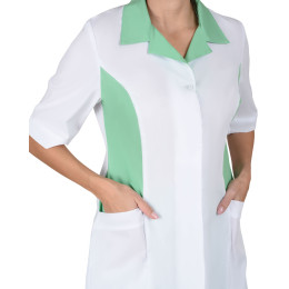 Костюм ФЛОРЕНЦИЯ женский белый с салатовым