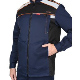 Костюм ПРАКТИК СОП-50  куртка, брюки синий с черным СОП 50мм