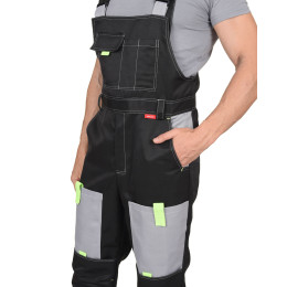 Костюм ФАВОРИТ куртка, п/к черный со св.серым