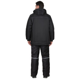 Костюм АЛЕКС зимний: куртка, брюки, черный, тк.Таслан