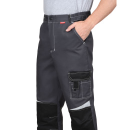 Брюки ФАВОРИТ-МЕГА серый с черным