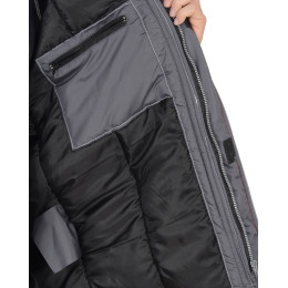 Костюм АЛЕКС зимний: куртка, брюки, темно-серый, тк.Таслан