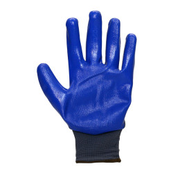 Перчатки Safeprotect НейпНит (нейлон+нитрил, серый с синим)