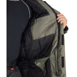 Костюм ЕВРОПА куртка, брюки, оливковый с черным