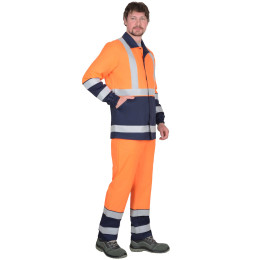 Куртка ТЕРМИНАЛ-3-РОСС оранжевая с темно-синим