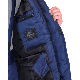 Костюм КОМФОРТ зимний, куртка, брюки, синий с чёрным