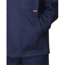 Костюм МАСТЕР куртка длинная, брюки, синий с черным