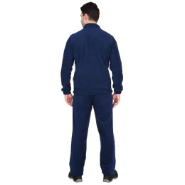 Костюм флисовый, куртка, брюки темно-синие