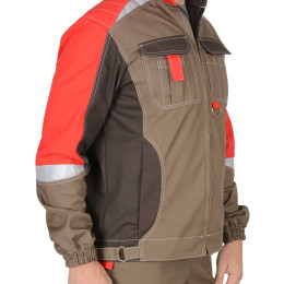 Костюм ФАВОРИТ-МЕГА куртка и полукомбинезон, св. коричневый с корич., СОП