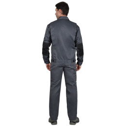 Костюм ФАВОРИТ куртка, п/к т.серый с черным