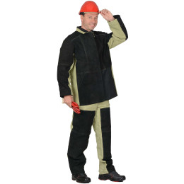 Костюм сварщика: куртка, брюки брезентовый со спилком (2,7 кв.м) тип Б