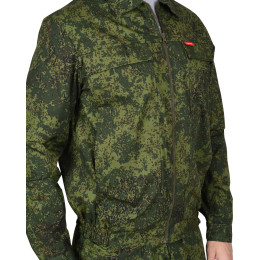Костюм РЫСЬ куртка, брюки (тк. Рип-стоп 210) КМФ Цифра зеленая