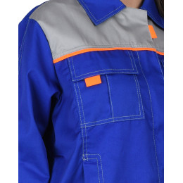 Костюм ФАВОРИТ куртка, брюки васильковый со св.серым