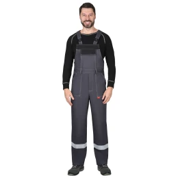Костюм сварщика ГЕРКУЛЕС летний, куртка, п/к т.серый с черным, СОП 50мм