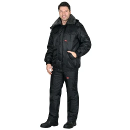 Костюм ПОЛЮС куртка, брюки черный