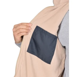 Жилет ЕВРОПА удлиненный (на подкладке флис) сине-серый