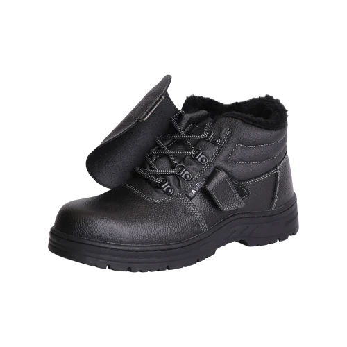 Ботинки сварщика зимние ТИТАН, кожа, ПКП, иск.мех, Нитрил