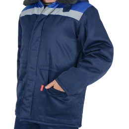 Костюм БРИГАДИР куртка, полукомбинезон, синий с васильковым и СОП