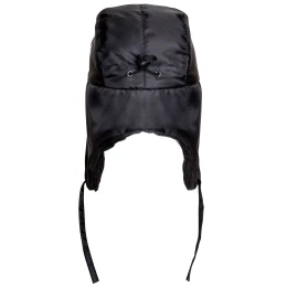 Шапка-ушанка ЛЮКС черная (тк. Оксфорд)