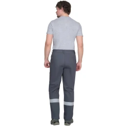 Костюм САМОТЛОР-РОСС куртка, брюки серый с вас, 80% х/б, 20% п/э, антист. нить 250 г/кв.