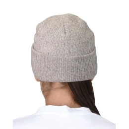 Шапка полушерстяная двойная Иней, утеплитель Тинсулейт, цвет беж.меланж