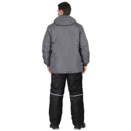 Костюм АЛЕКС зимний: куртка, брюки, темно-серый, тк.Таслан