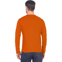 Футболка длинные рукава оранжевая 160г/м2