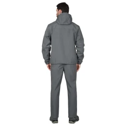 Костюм АЗОВ с капюшоном серый софтшелл пл 350 г/кв.м