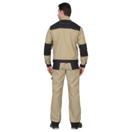 Куртка ВЕСТ-ВОРК бежевый с черным пл. 275 г/кв.м