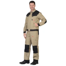 Куртка ВЕСТ-ВОРК бежевый с черным пл. 275 г/кв.м