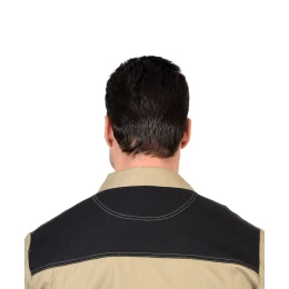 Куртка ВЕСТ-ВОРК бежевый с черным пл. 275 г/кв.м