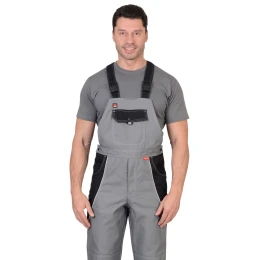 Полукомбинезон ПЕКИН серый с черным пл. 280 г/кв.м