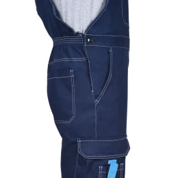 Полукомбинезон ДЖЕТ синий с голубым тк. мех. стрейч с ВО